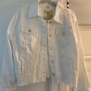 Michael kors white denim jacket